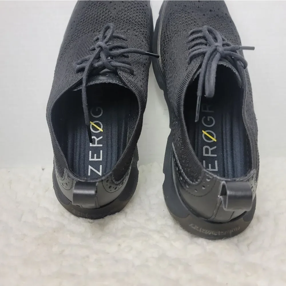 Cole Haan 4.Zerogrand Mens Oxford Shoes Size 9.5 Black Stitchlite Wingtip C35744
